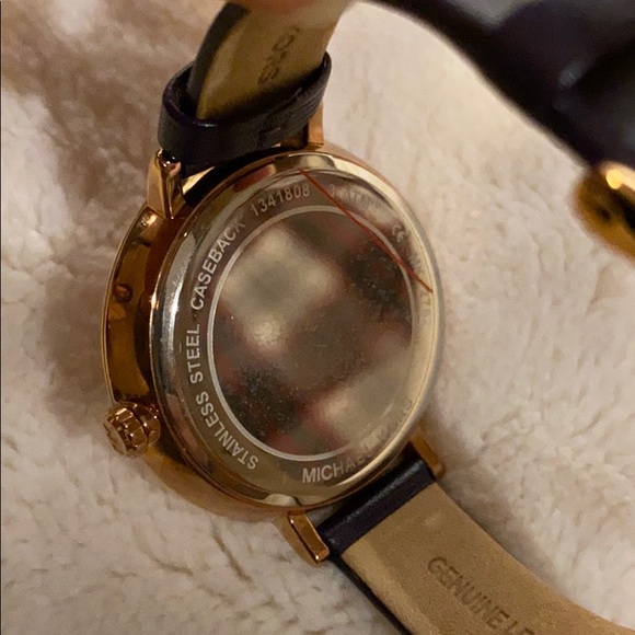 Michael Kors Rose Gold Leather Watch